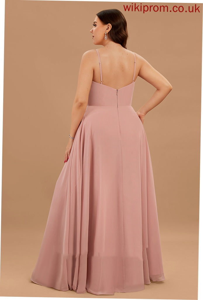 Chiffon Dresses Formal Dresses A-line V-Neck Pam