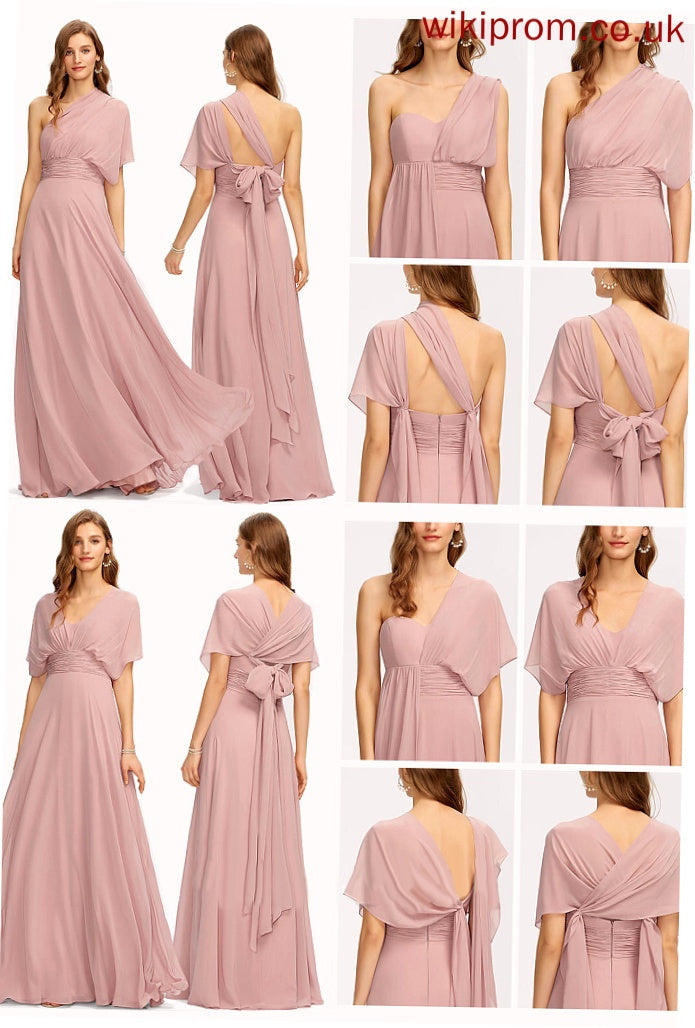 Shoulder Formal Dresses Halter V-Neck Eileen One Dresses A-line Chiffon