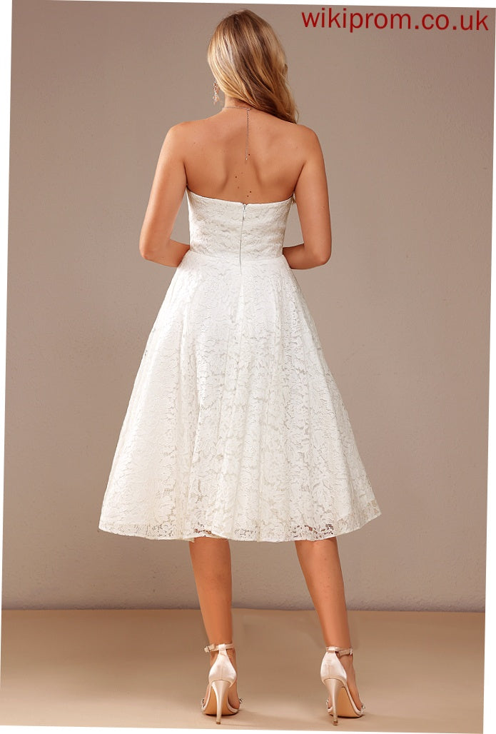 Dress Sweetheart Wedding A-Line Wedding Dresses Laurel Lace Knee-Length