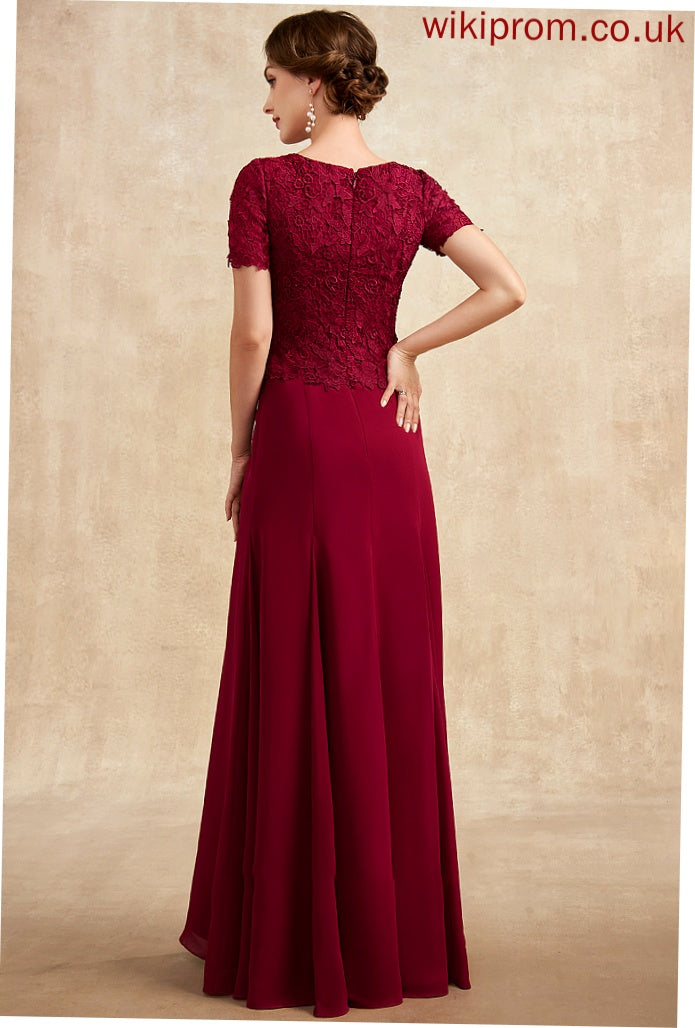 Mother of the Bride Dresses Bride Floor-Length Sara Chiffon Scoop Lace the Mother of Dress Neck Trumpet/Mermaid