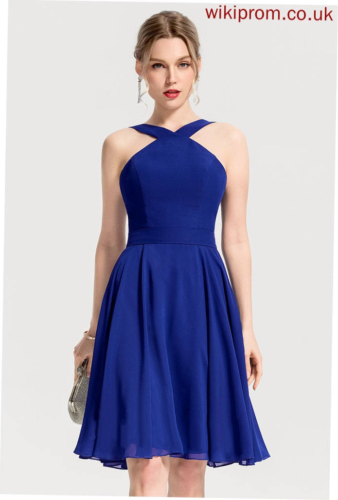 Chiffon Helga Dresses Formal Dresses V-Neck A-line