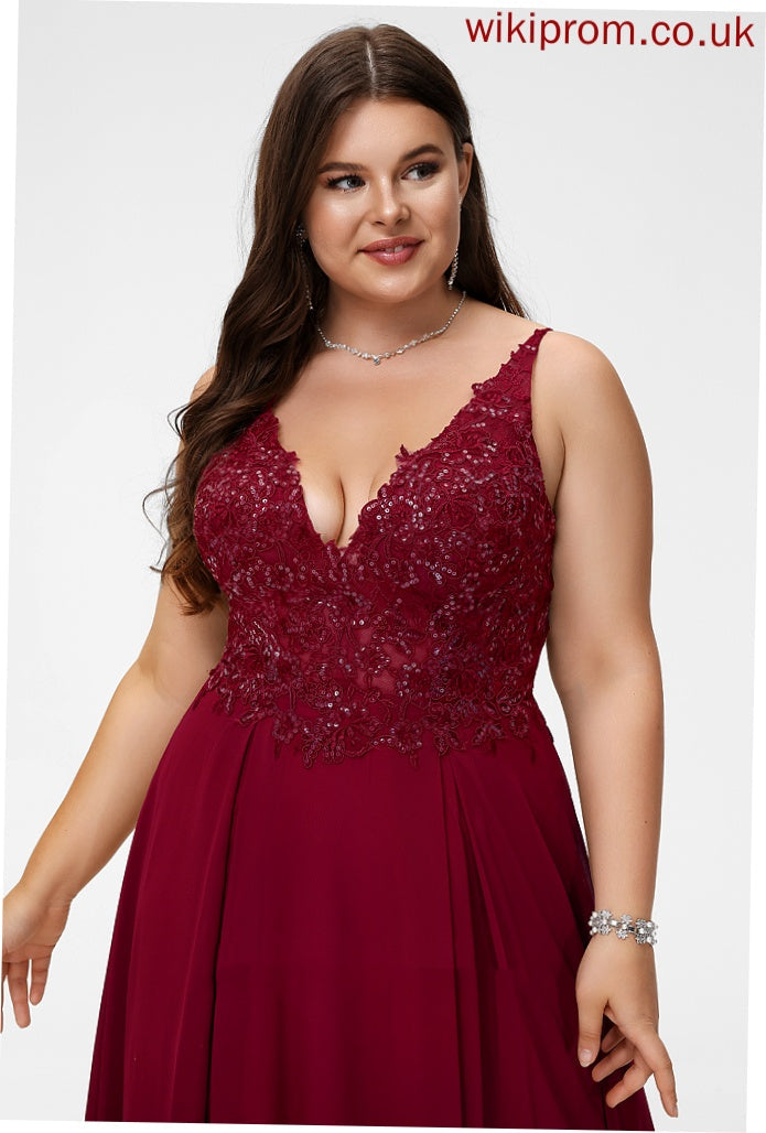 Formal Dresses V-Neck Chiffon Dresses Madyson A-line