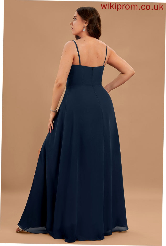 Silhouette Square Floor-Length A-Line Neckline Length Straps&Sleeves Fabric Meredith A-Line/Princess Natural Waist V-Neck Bridesmaid Dresses