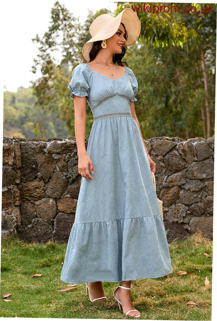 Straps Ankle-Length Neckline Length Silhouette Sleeve Sleeves A-Line SquareNeckline Isis Bridesmaid Dresses