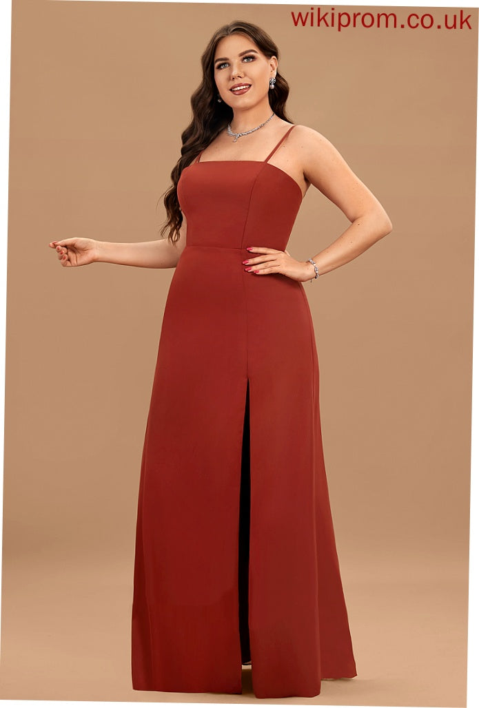 Neckline Length Sheath/Column Silhouette Straps&Sleeves Floor-Length Fabric Square Elvira A-Line/Princess Natural Waist Sleeveless Bridesmaid Dresses