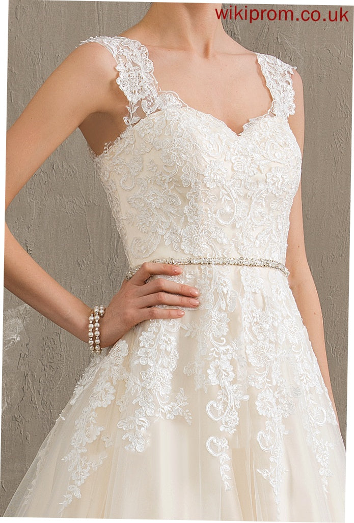 Train Court Beading Dress Sweetheart With Ball-Gown/Princess Tulle Nicola Lace Wedding Dresses Wedding Sequins