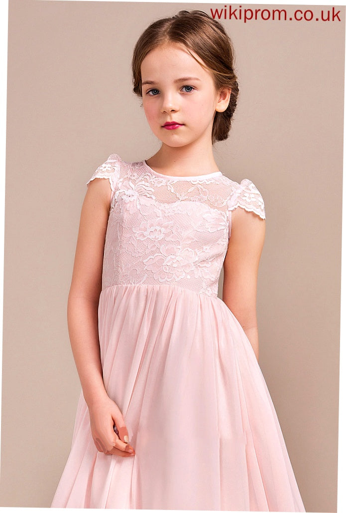 A-LineScoopNeckFloor-LengthChiffonLaceJuniorBridesmaidDress#81155 Leah Junior Bridesmaid Dresses