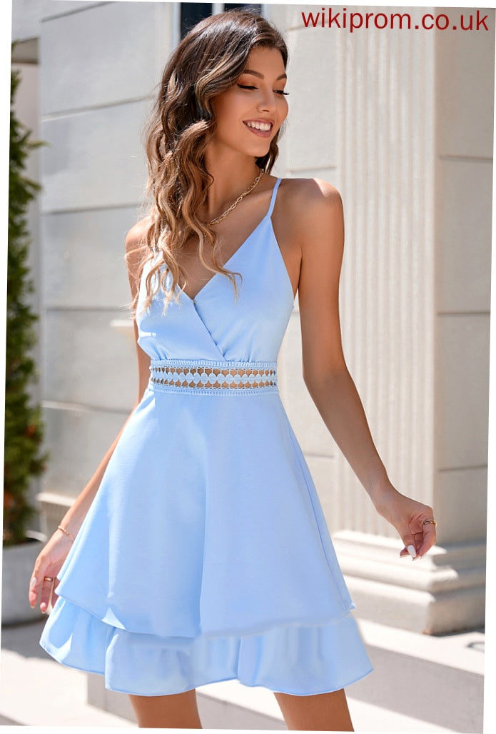 Jakayla Dress A-Line V-neck Homecoming Dresses Short/Mini Homecoming