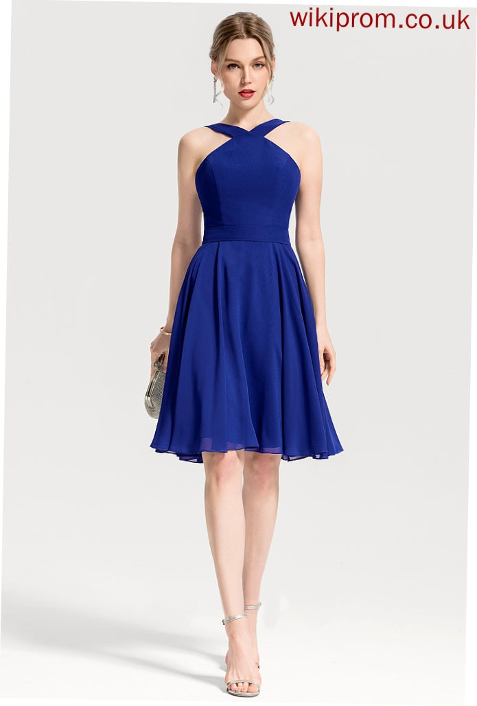 Chiffon Helga Dresses Formal Dresses V-Neck A-line