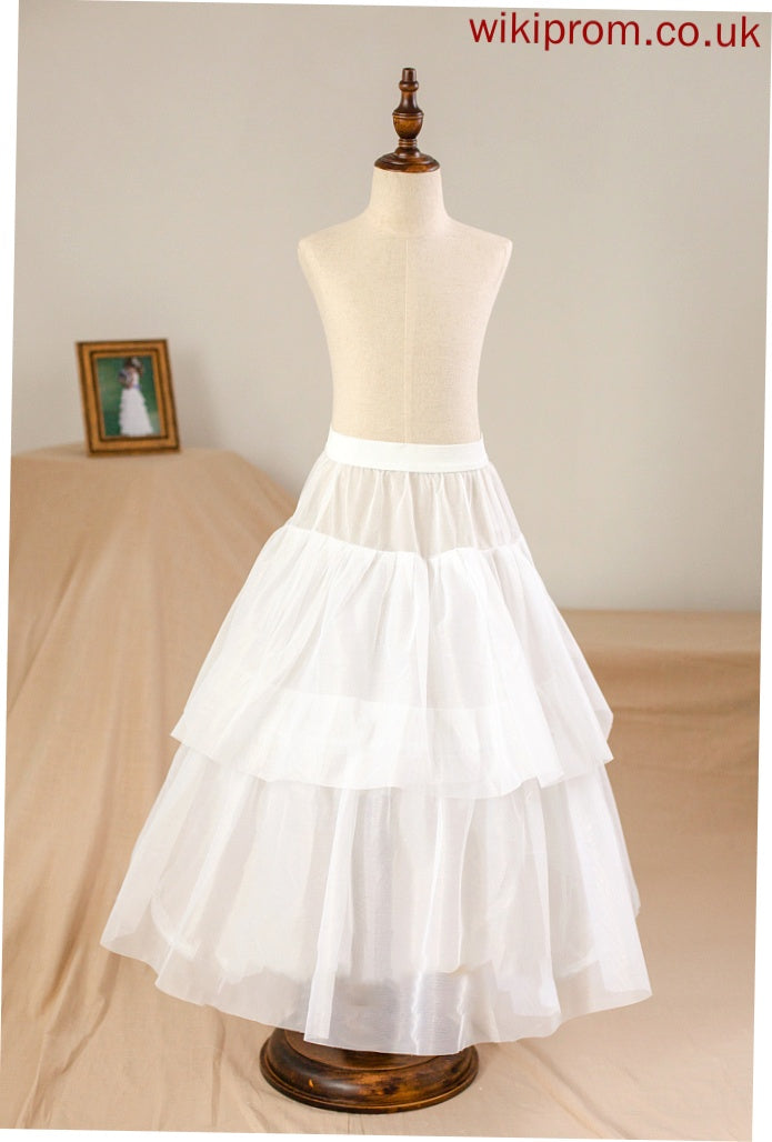 Scoop Junior Bridesmaid Dresses Tulle Beading Sash Bow(s) Floor-Length Payten With Ball-Gown/Princess Neck