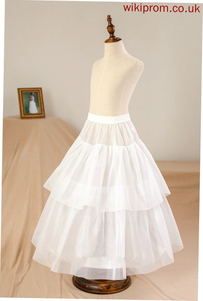 Floor-length Flower Ball-Gown/Princess (Petticoat Girl Sleeveless Scoop Organza/Satin With Dress Bow(s) - NOT included) Allyson Neck Flower Girl Dresses