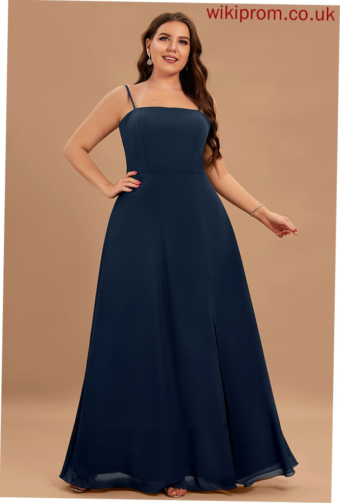 Floor-Length Fabric Length Silhouette Square A-Line Neckline Straps&Sleeves Danielle V-Neck Floor Length Natural Waist Bridesmaid Dresses