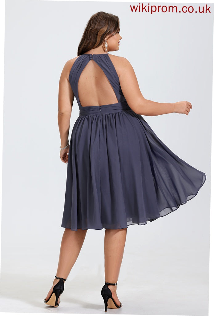 Neck Formal Dresses A-line Dresses Rosie Chiffon Round