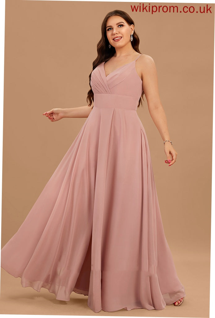 Chiffon Dresses Formal Dresses A-line V-Neck Pam