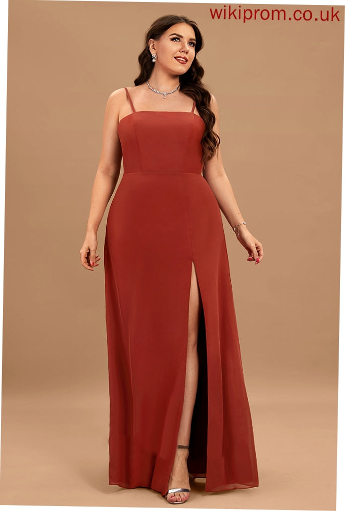 Neckline Length Sheath/Column Silhouette Straps&Sleeves Floor-Length Fabric Square Elvira A-Line/Princess Natural Waist Sleeveless Bridesmaid Dresses