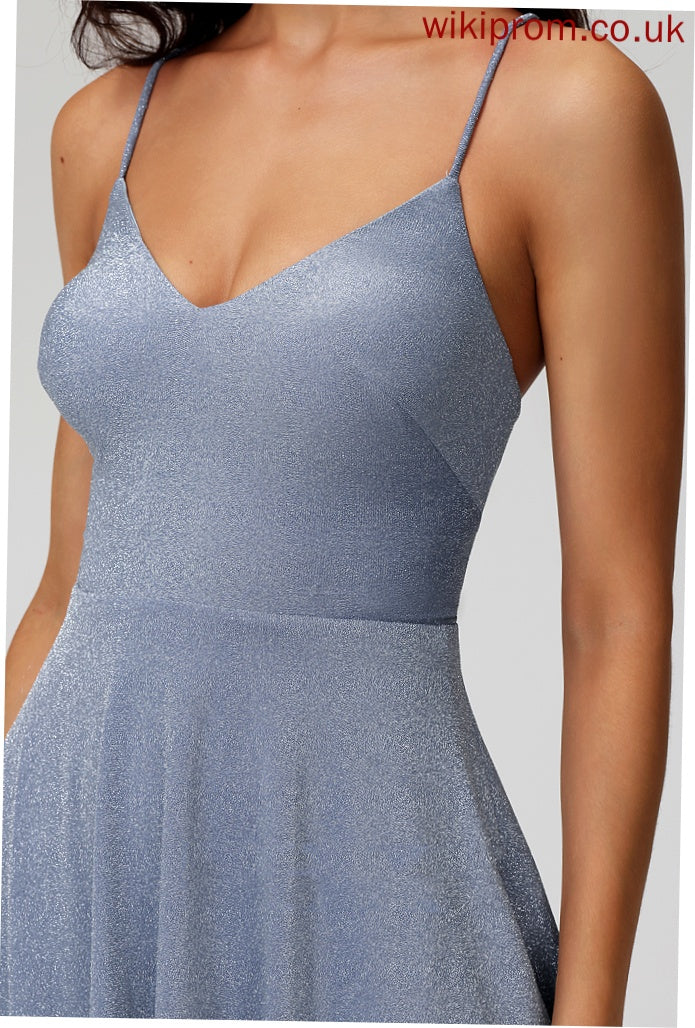 Sequins V-neck Homecoming Dress A-Line Salma With Short/Mini Homecoming Dresses Jersey