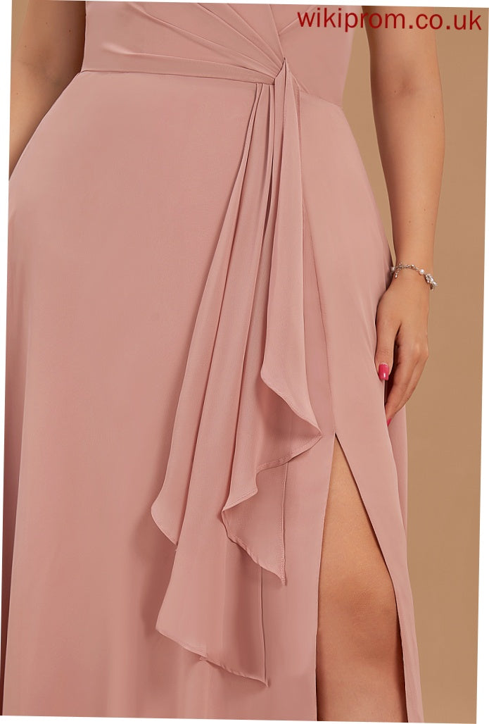 V-Neck Chiffon A-line Formal Dresses Monica Dresses