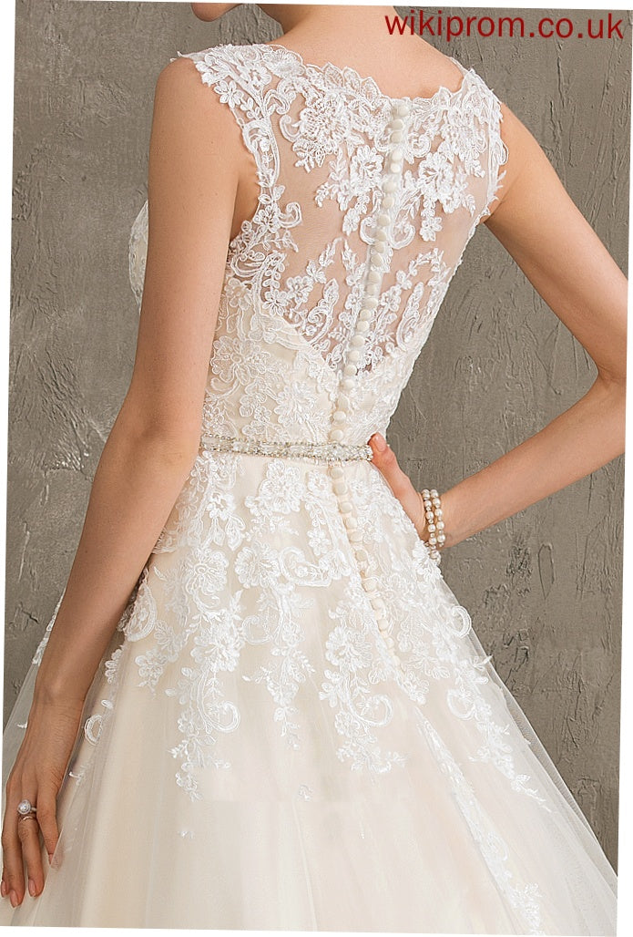 Train Court Beading Dress Sweetheart With Ball-Gown/Princess Tulle Nicola Lace Wedding Dresses Wedding Sequins