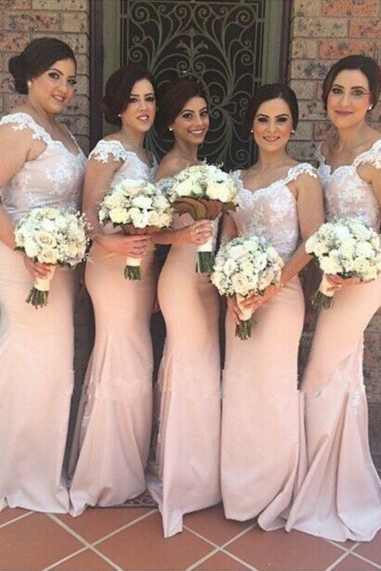 Mermaid Off The Shoulder Bridesmaid Dresses With Applique