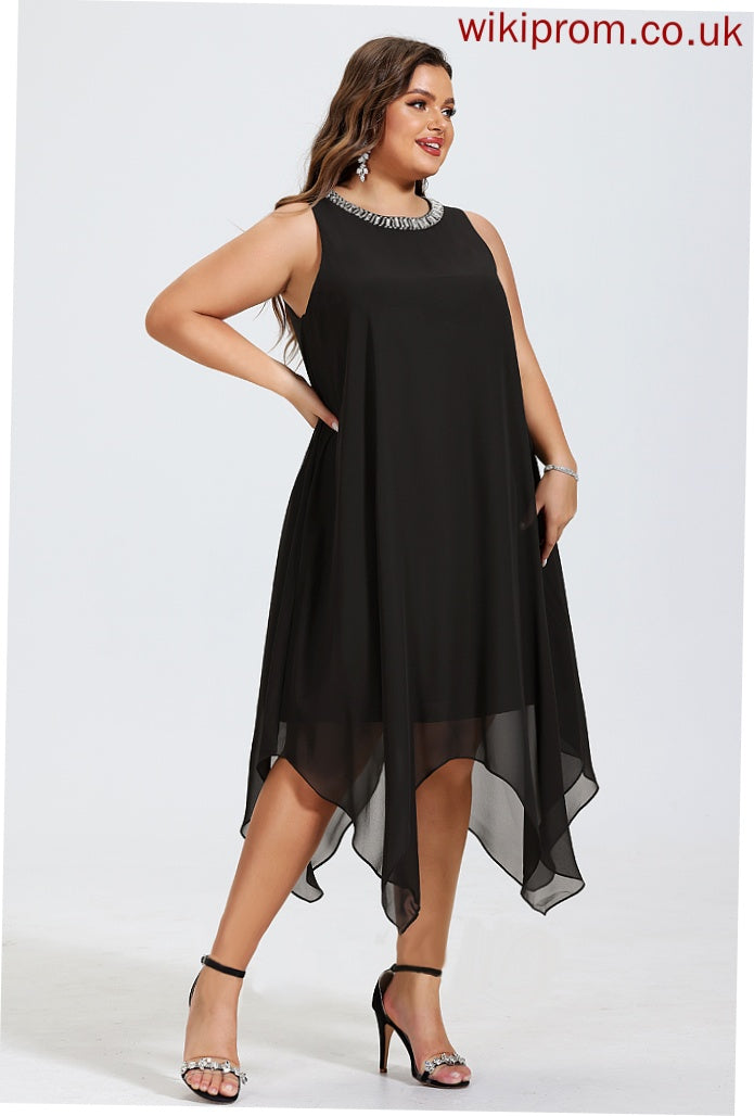 Dresses A-line Formal Dresses Round Amy Chiffon Neck