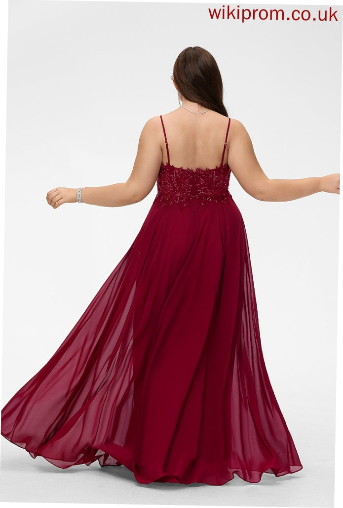 Sequins Silhouette V-neck Neckline Embellishment Fabric A-Line Floor-Length Length Jada Bridesmaid Dresses