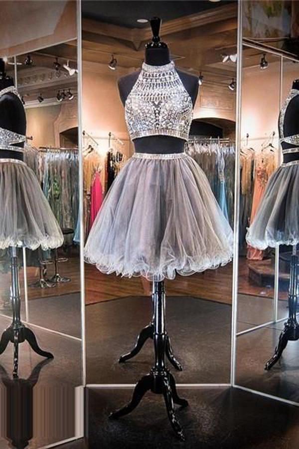 Tulle Beaded Homecoming Dresses Short Prom Dress New Arrival Graduation Dress WK81