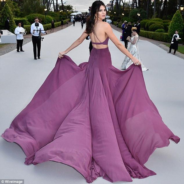 Spaghetti Straps Purple Gorgeous A-Line Chiffon Long Open Back Prom Dresses WK489