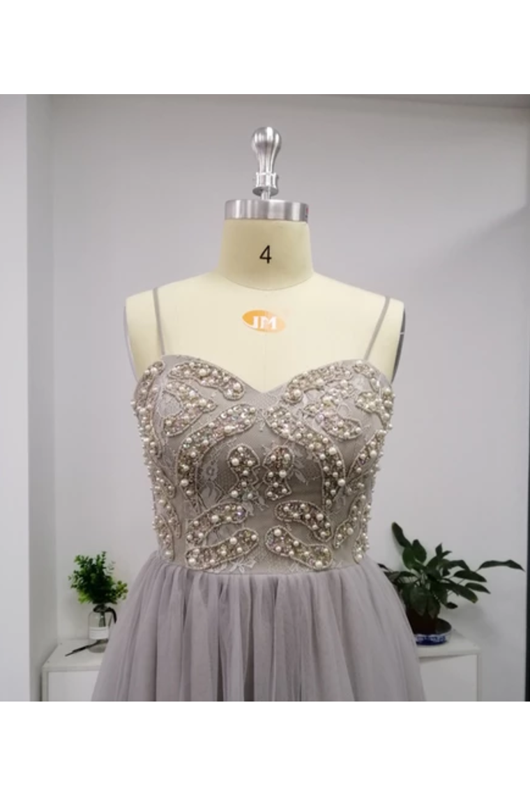 SweetHeart Neckline Beaded Bodice Tulled Skirt Prom SWKP6CYPLG9